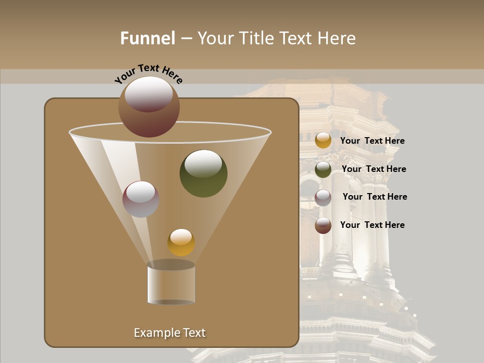 Christmas Monastery Landmark PowerPoint Template