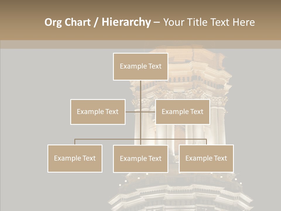 Christmas Monastery Landmark PowerPoint Template