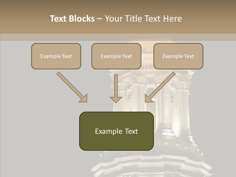 Christmas Monastery Landmark PowerPoint Template