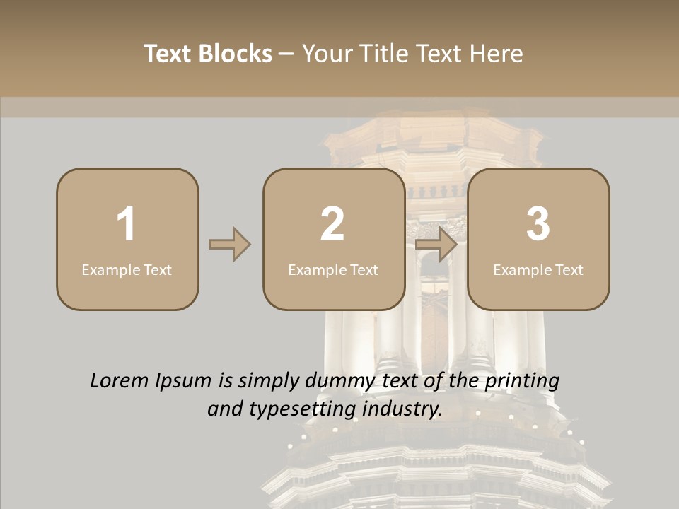 Christmas Monastery Landmark PowerPoint Template