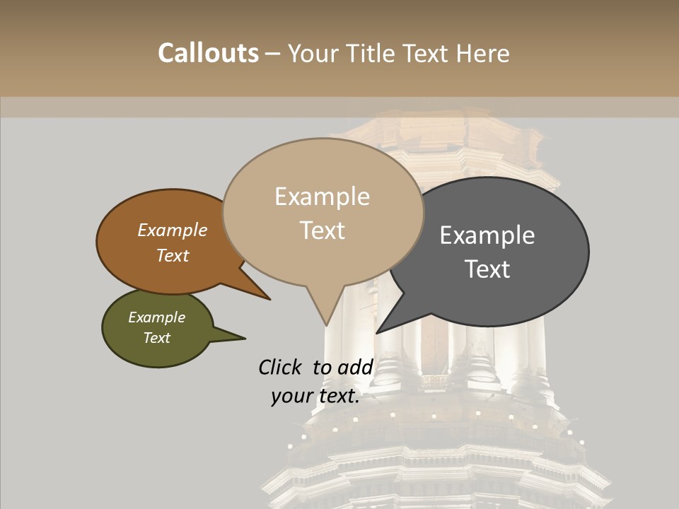 Christmas Monastery Landmark PowerPoint Template