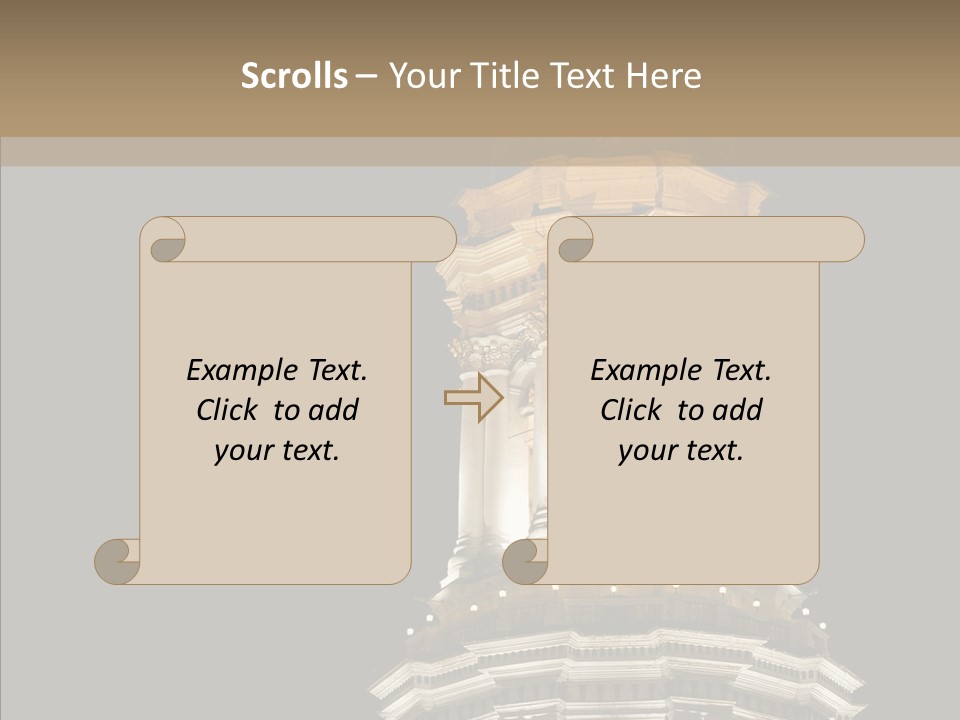 Christmas Monastery Landmark PowerPoint Template