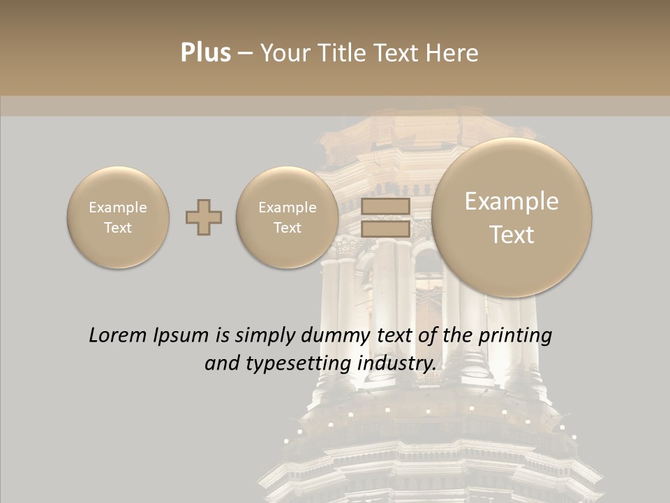 Christmas Monastery Landmark PowerPoint Template