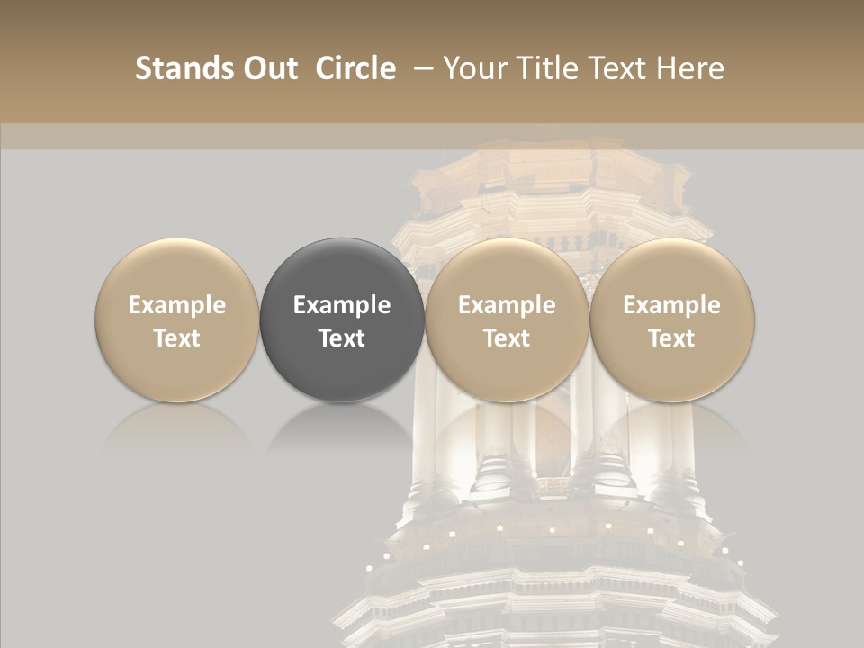 Christmas Monastery Landmark PowerPoint Template