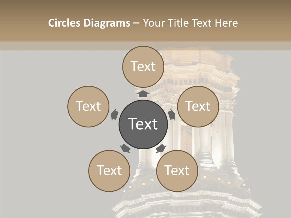 Christmas Monastery Landmark PowerPoint Template