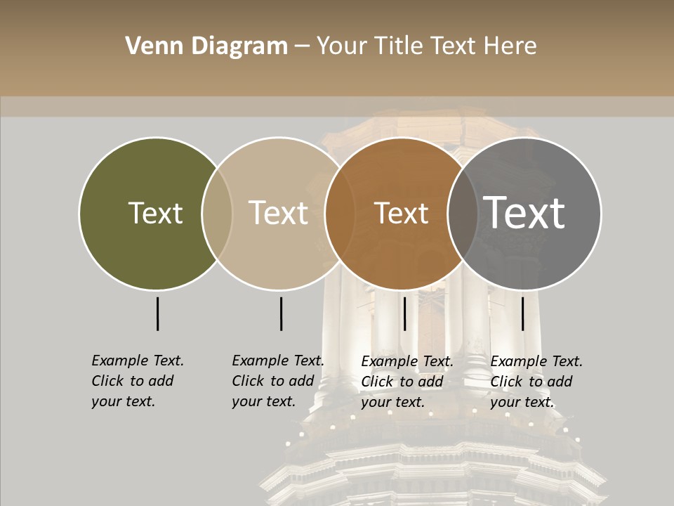 Christmas Monastery Landmark PowerPoint Template