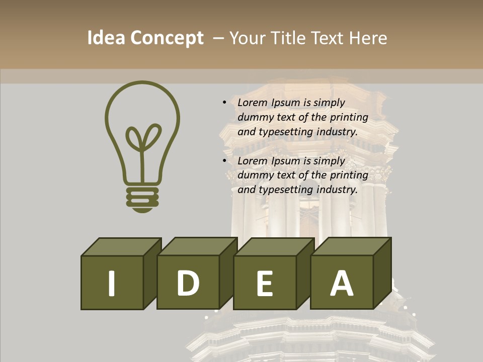 Christmas Monastery Landmark PowerPoint Template