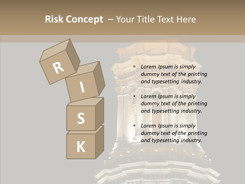 Christmas Monastery Landmark PowerPoint Template