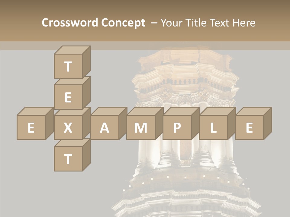 Christmas Monastery Landmark PowerPoint Template