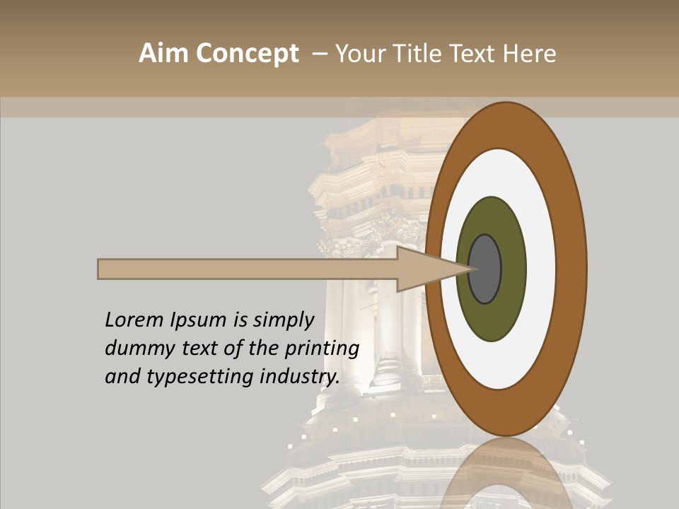 Christmas Monastery Landmark PowerPoint Template