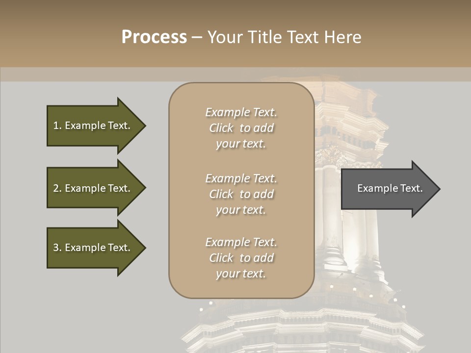 Christmas Monastery Landmark PowerPoint Template