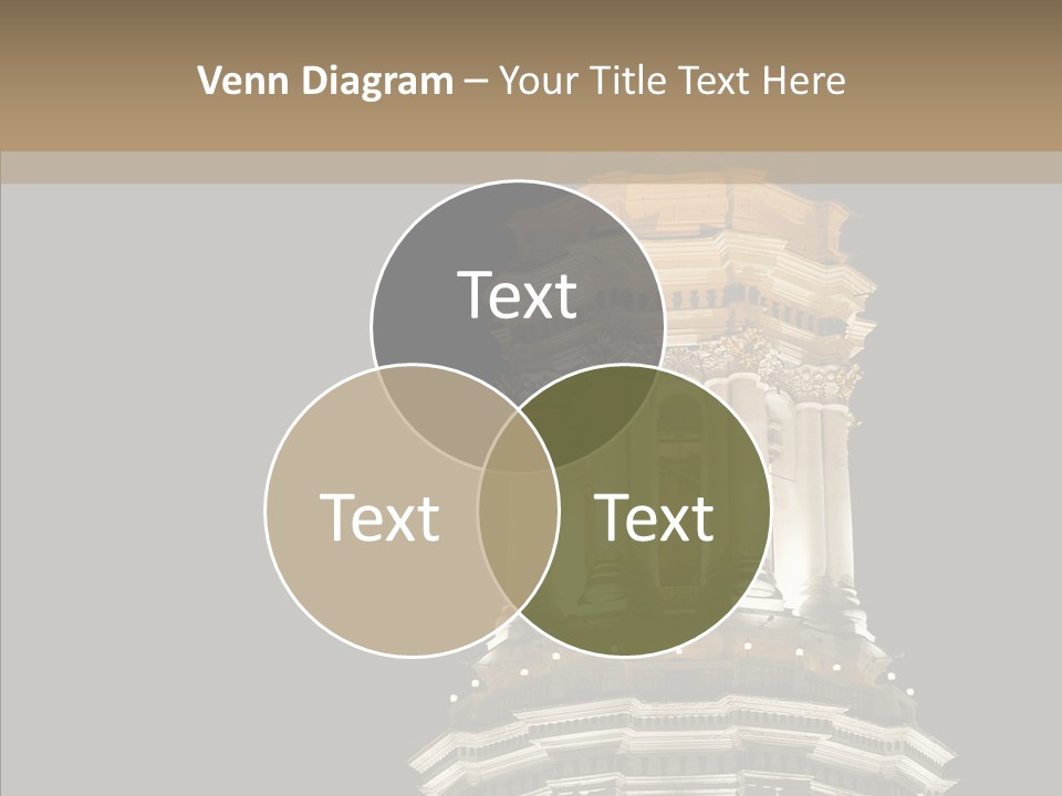 Christmas Monastery Landmark PowerPoint Template