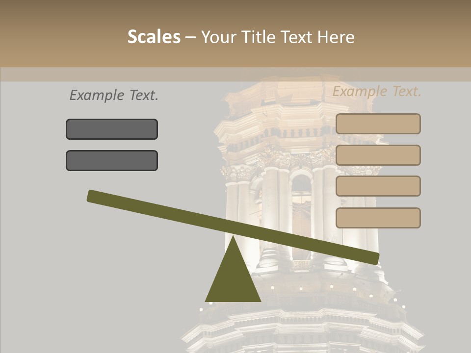 Christmas Monastery Landmark PowerPoint Template