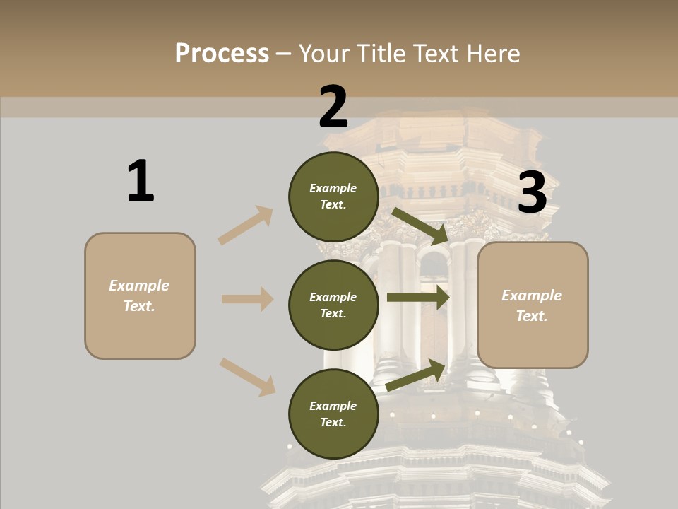 Christmas Monastery Landmark PowerPoint Template