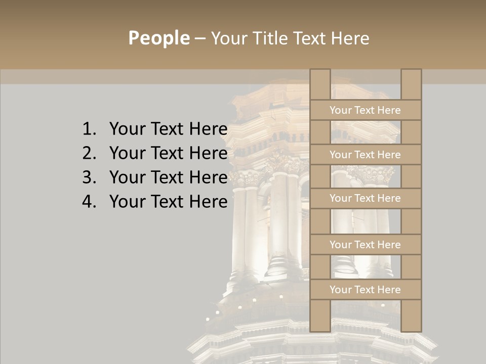 Christmas Monastery Landmark PowerPoint Template