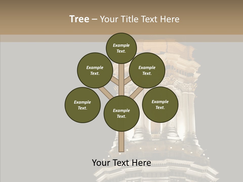 Christmas Monastery Landmark PowerPoint Template