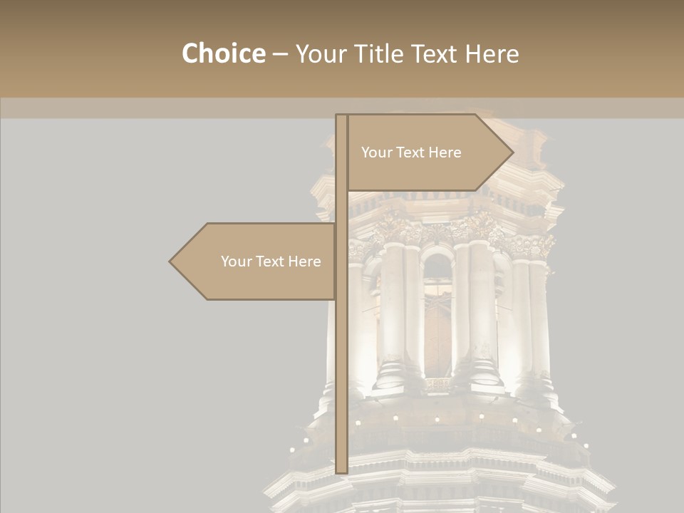 Christmas Monastery Landmark PowerPoint Template