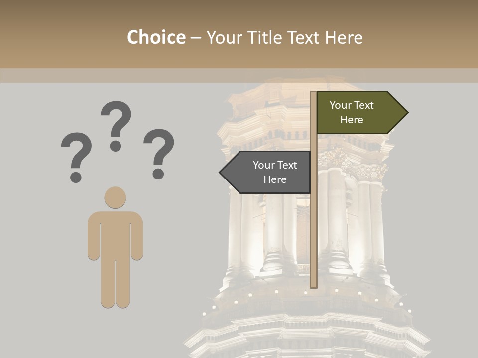 Christmas Monastery Landmark PowerPoint Template