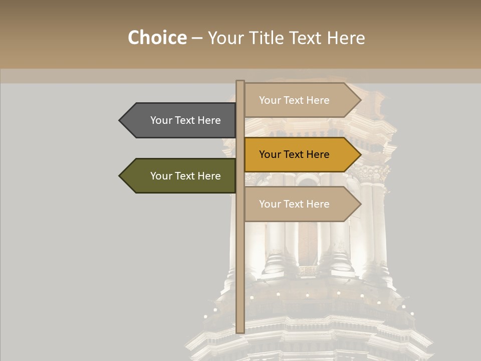 Christmas Monastery Landmark PowerPoint Template