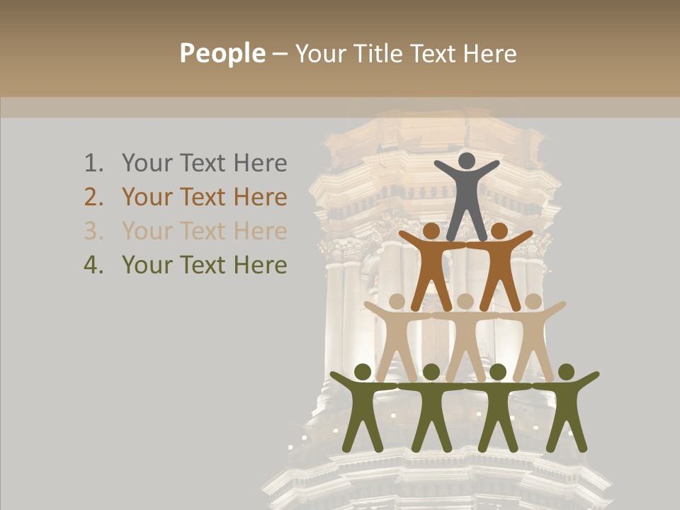 Christmas Monastery Landmark PowerPoint Template