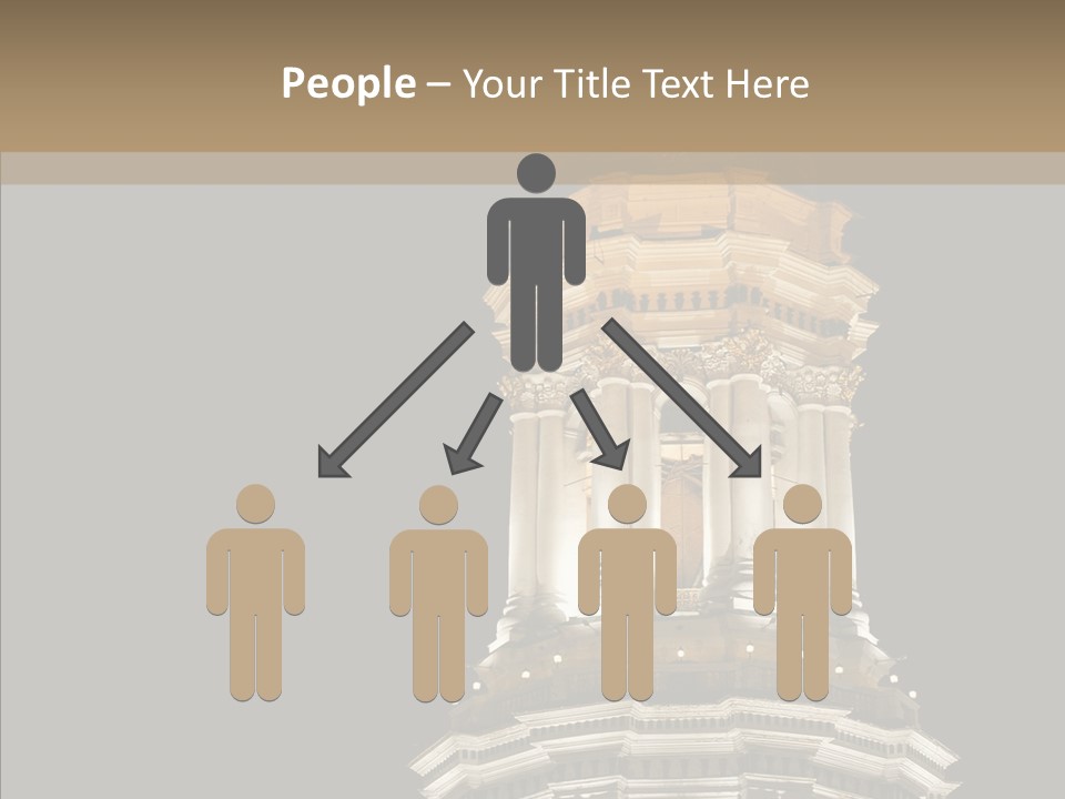 Christmas Monastery Landmark PowerPoint Template