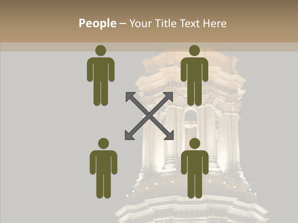 Christmas Monastery Landmark PowerPoint Template