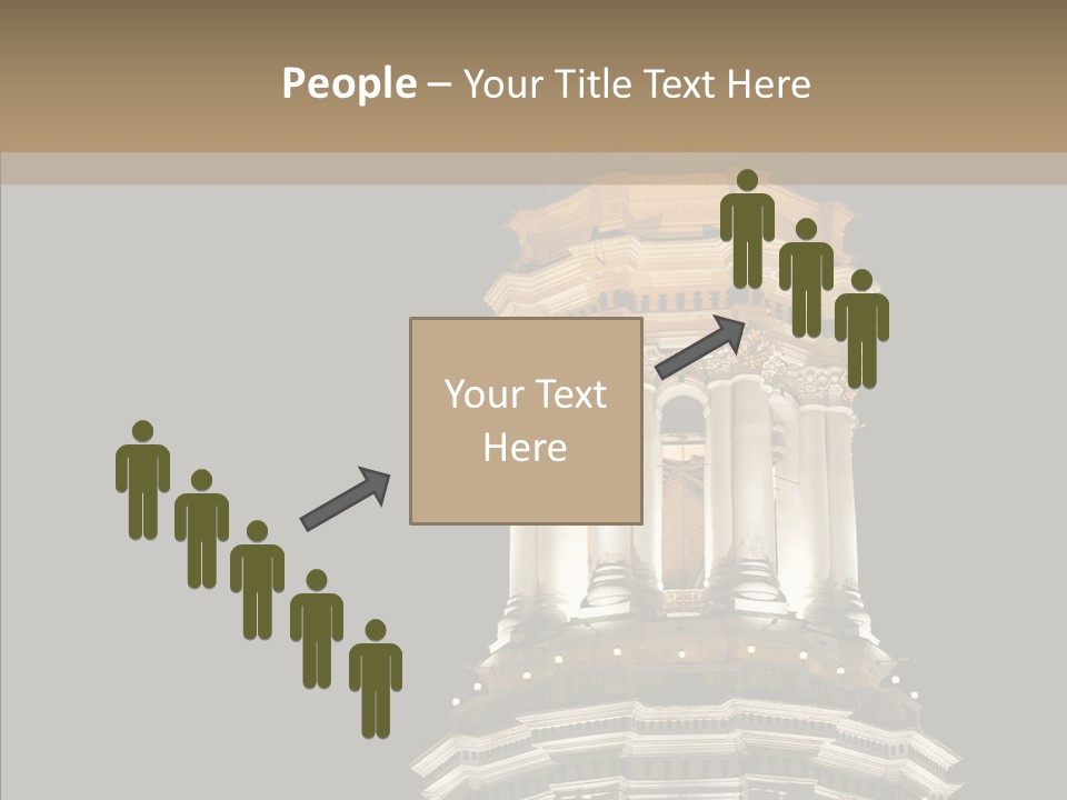 Christmas Monastery Landmark PowerPoint Template