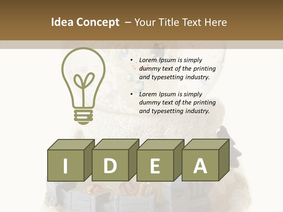 Decorative Christal Globe PowerPoint Template