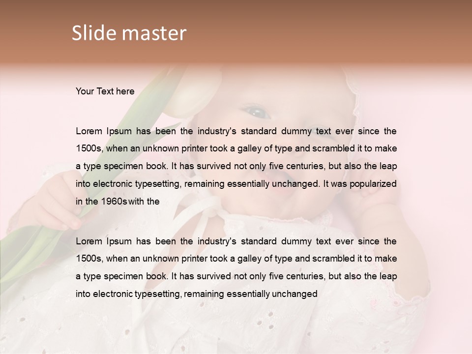 Flower Happy Cheerful PowerPoint Template