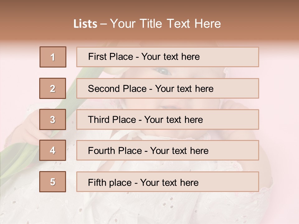 Flower Happy Cheerful PowerPoint Template