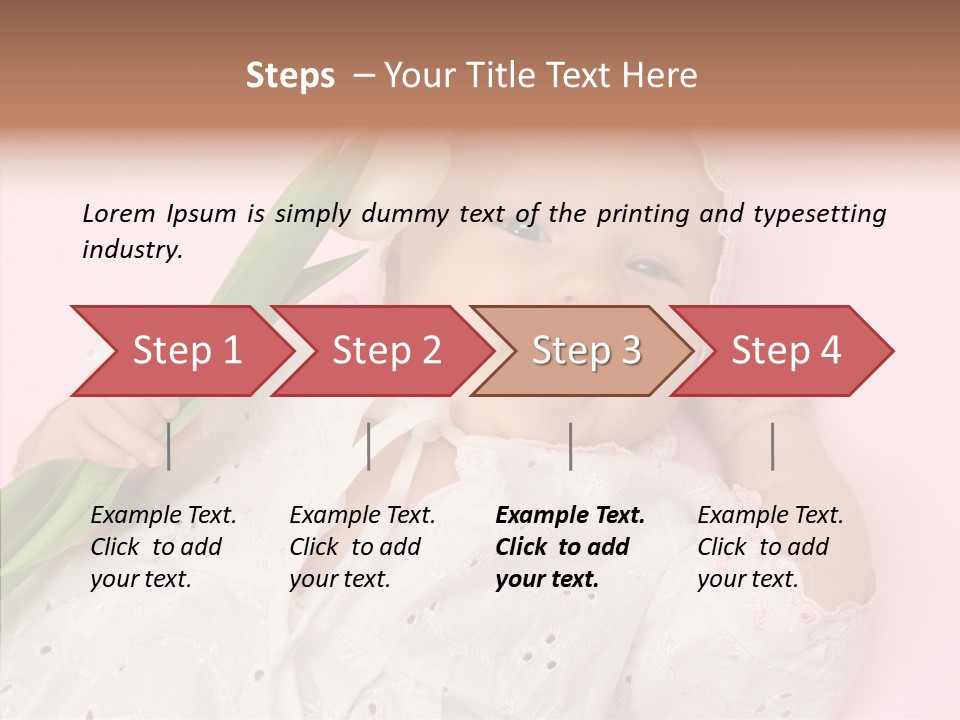 Flower Happy Cheerful PowerPoint Template