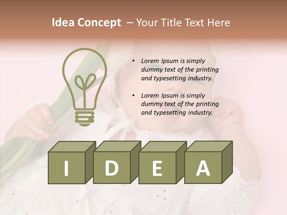 Flower Happy Cheerful PowerPoint Template