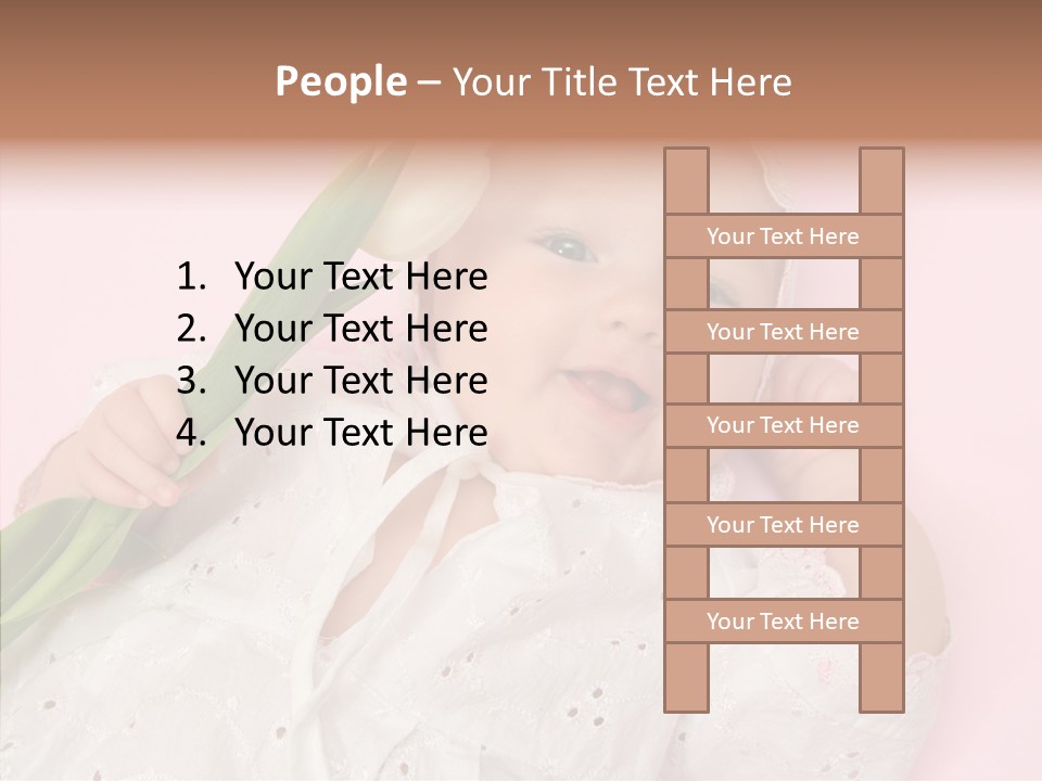 Flower Happy Cheerful PowerPoint Template