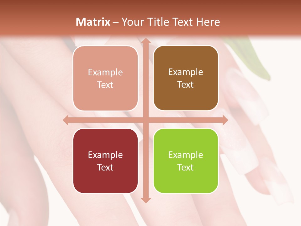 Fresh Close Up Manicure PowerPoint Template