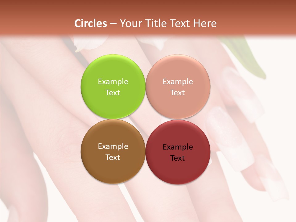 Fresh Close Up Manicure PowerPoint Template