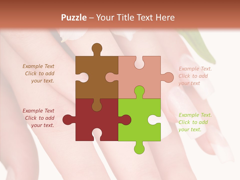 Fresh Close Up Manicure PowerPoint Template