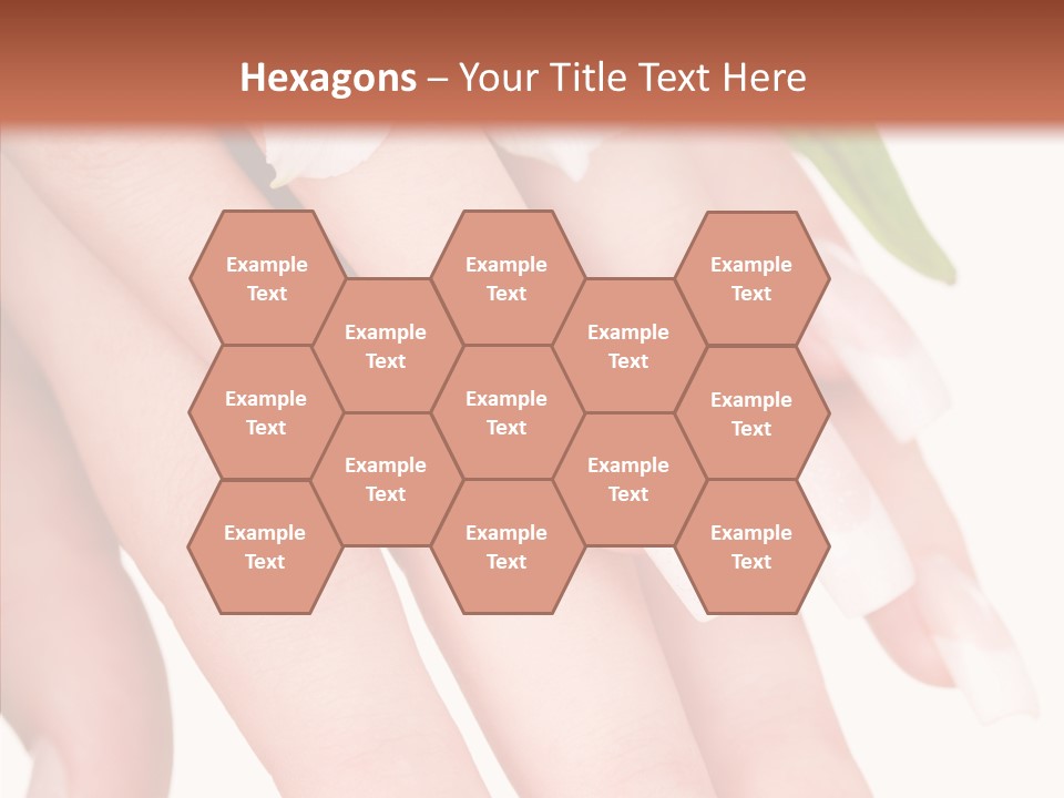 Fresh Close Up Manicure PowerPoint Template