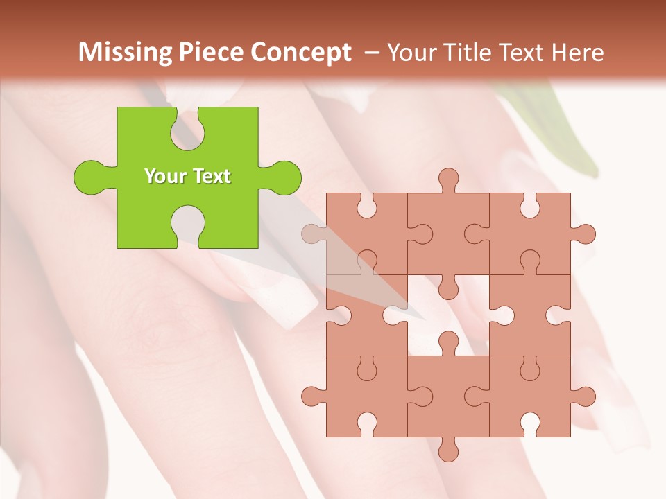 Fresh Close Up Manicure PowerPoint Template