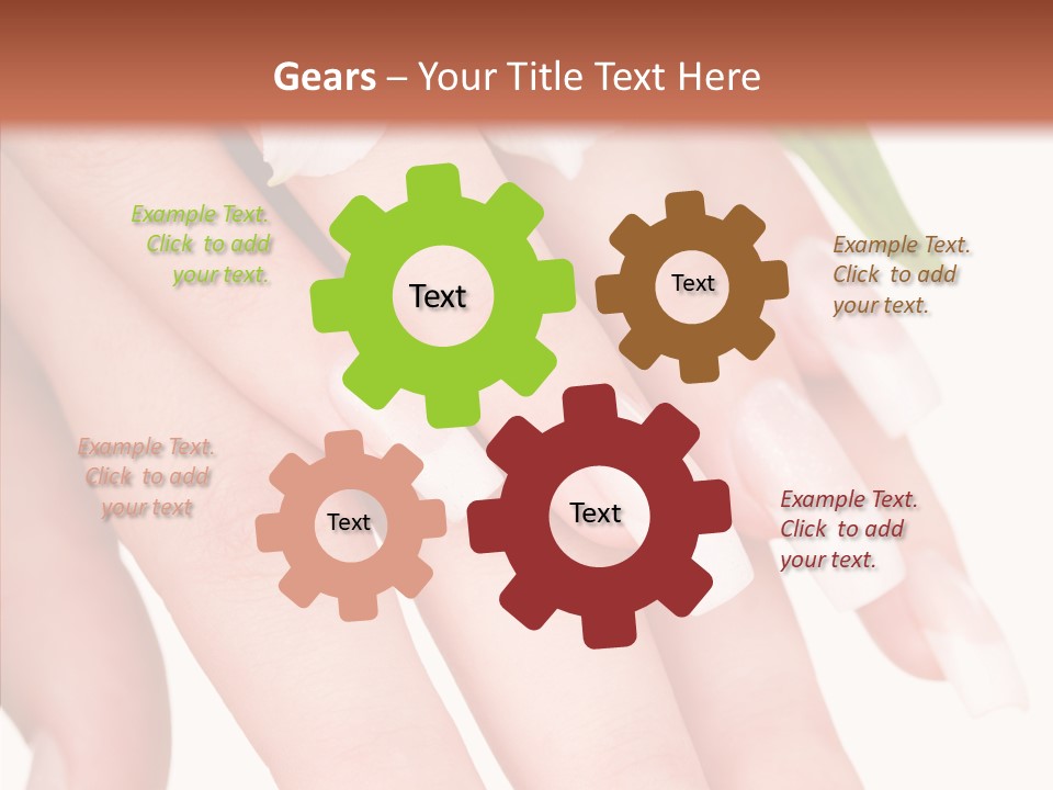 Fresh Close Up Manicure PowerPoint Template