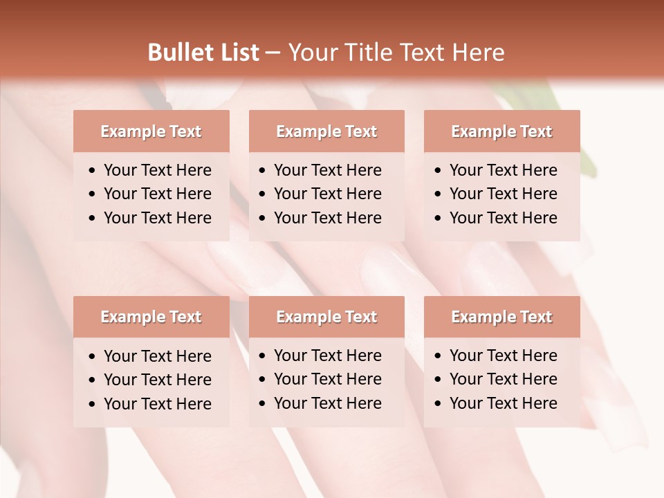 Fresh Close Up Manicure PowerPoint Template