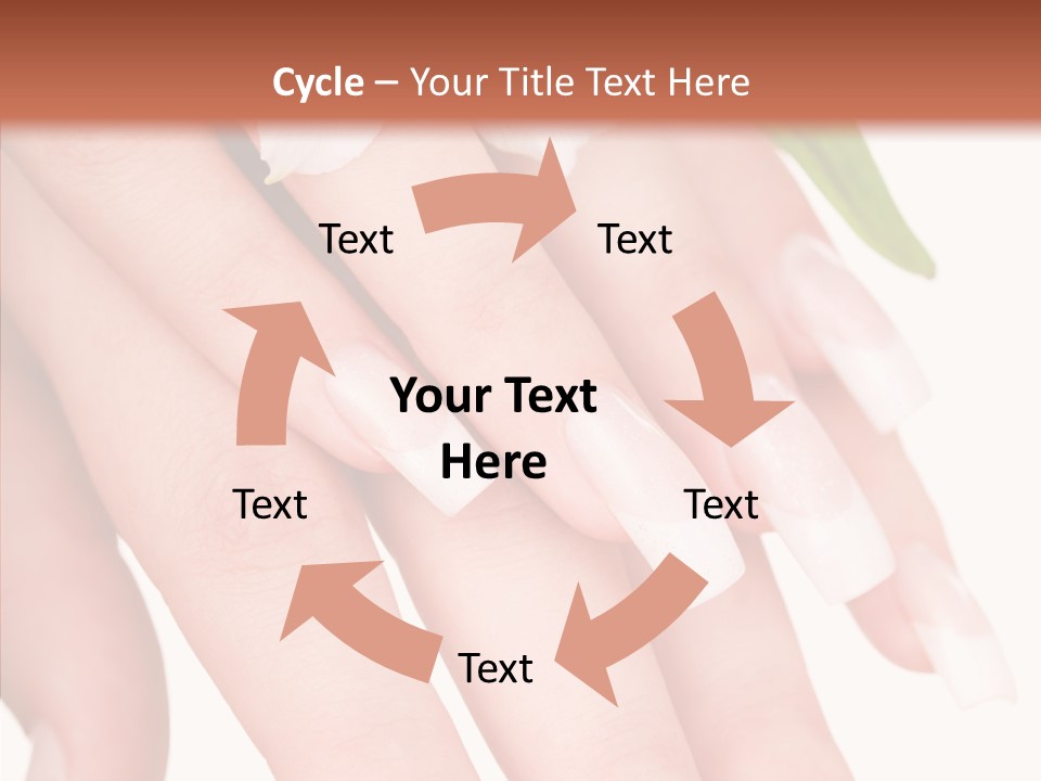 Fresh Close Up Manicure PowerPoint Template