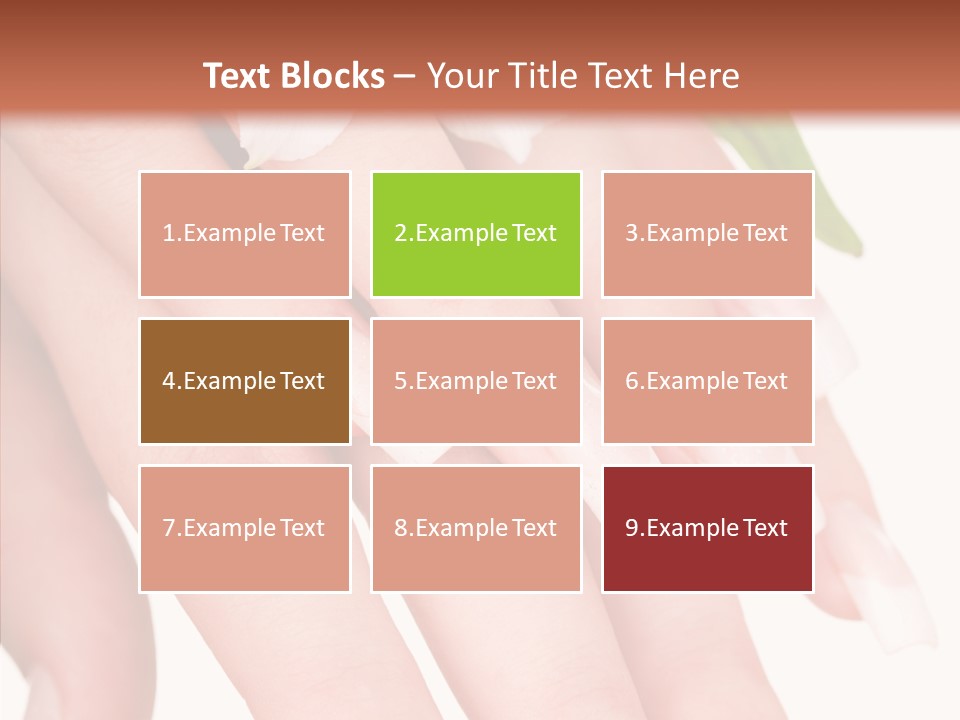 Fresh Close Up Manicure PowerPoint Template