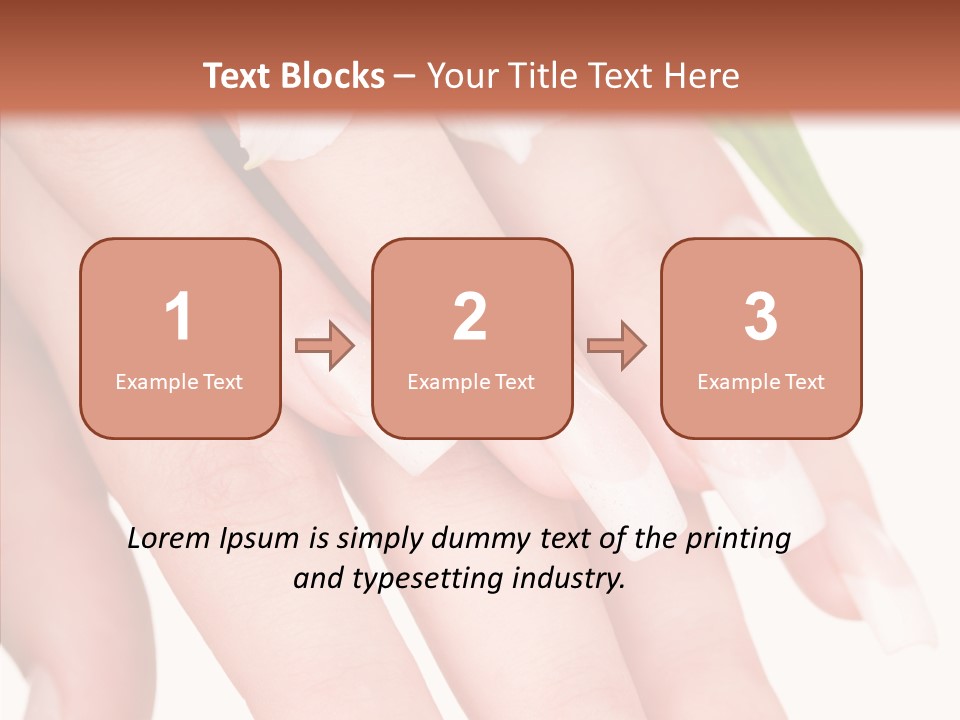 Fresh Close Up Manicure PowerPoint Template