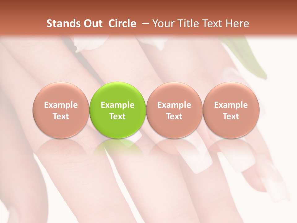 Fresh Close Up Manicure PowerPoint Template