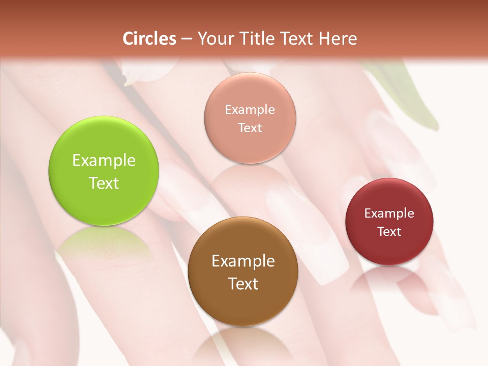 Fresh Close Up Manicure PowerPoint Template