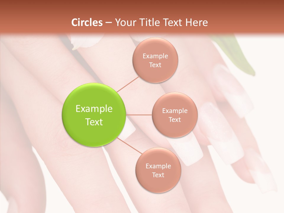 Fresh Close Up Manicure PowerPoint Template