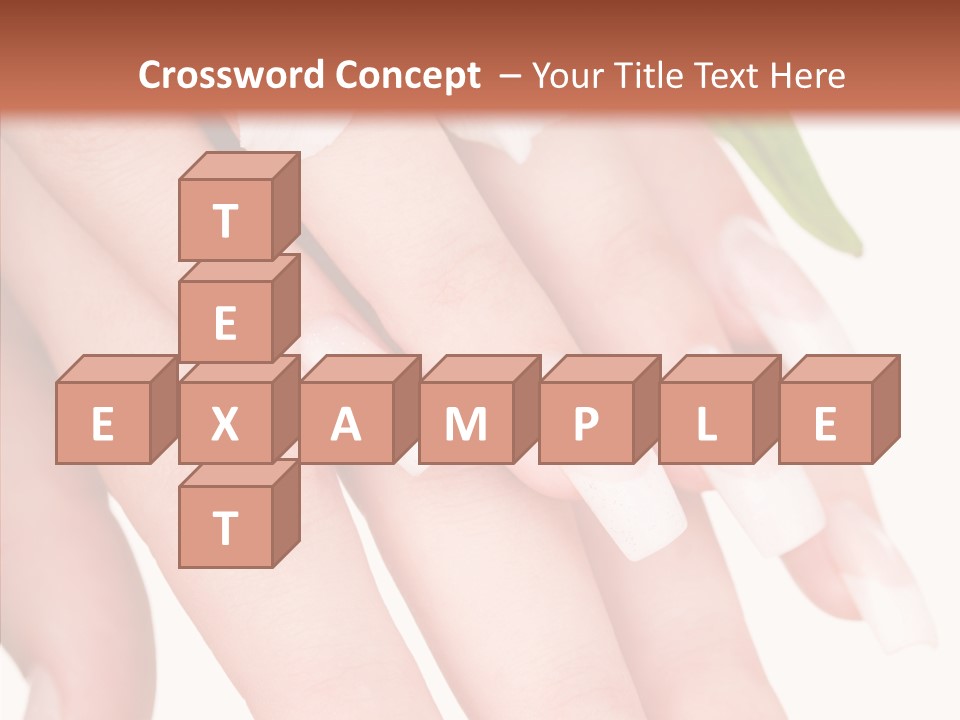 Fresh Close Up Manicure PowerPoint Template