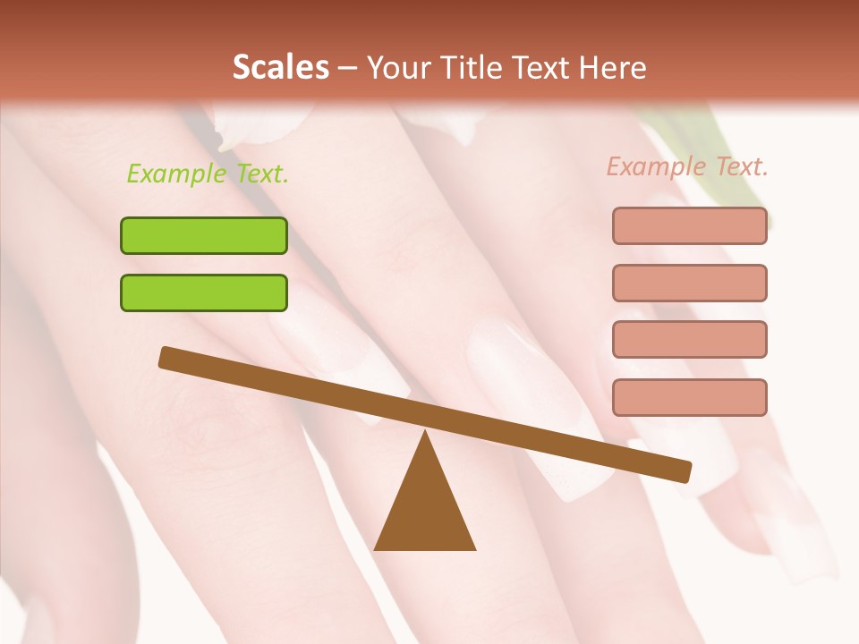 Fresh Close Up Manicure PowerPoint Template