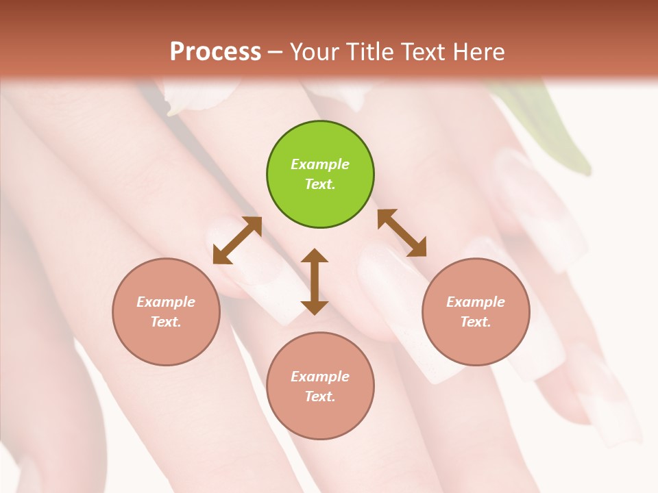 Fresh Close Up Manicure PowerPoint Template
