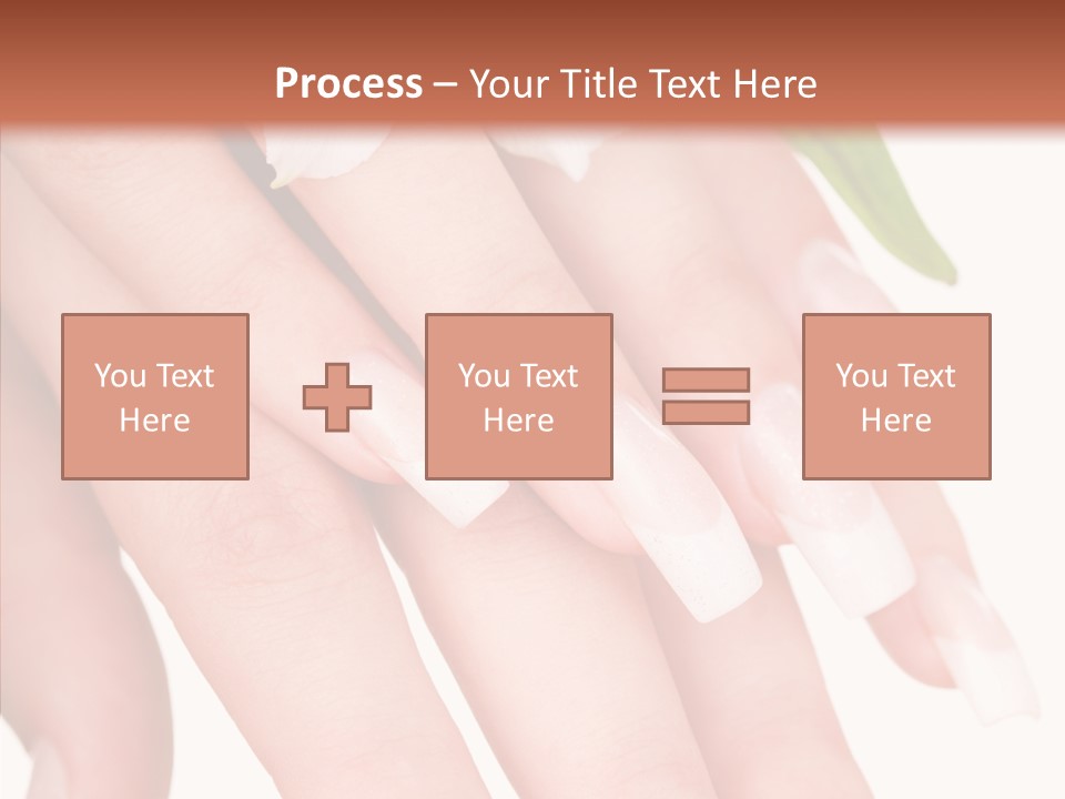Fresh Close Up Manicure PowerPoint Template